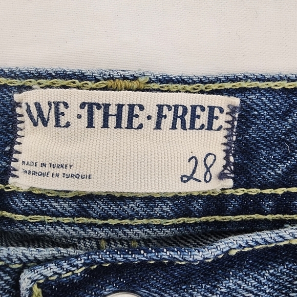 We The Free Maggie Mid Rise Straight Leg Jeans Size 28 - Picture 10 of 10